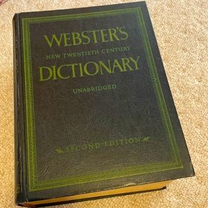 Webster Dictionary 1960 unabridged second edition